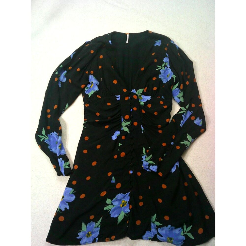 Free People Floral Dress LS